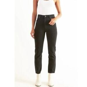 Rolla’s Dusters High Rise Slim Black Jeans 27” Inseam Size 26 *see flaw*